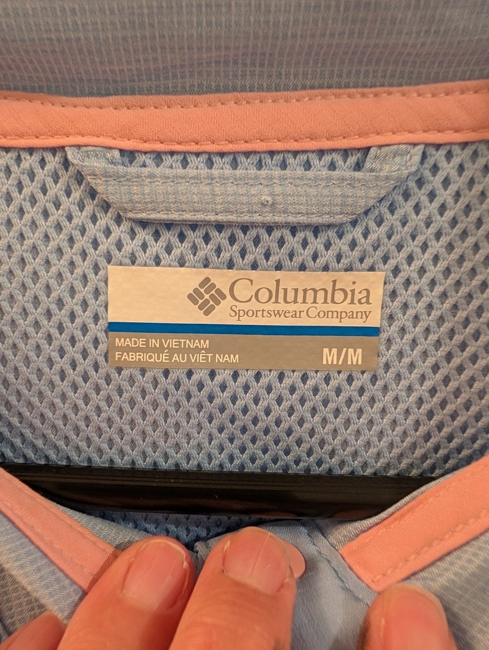 Women's Light Blue Columbia PFG Tamiami Windbreaker Hoodie - Picture 8 of 13